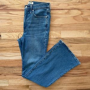 Madewell Skinny Flare Jeans Fairson Wash Medium Blue Bootcut Sz 27 High Rise